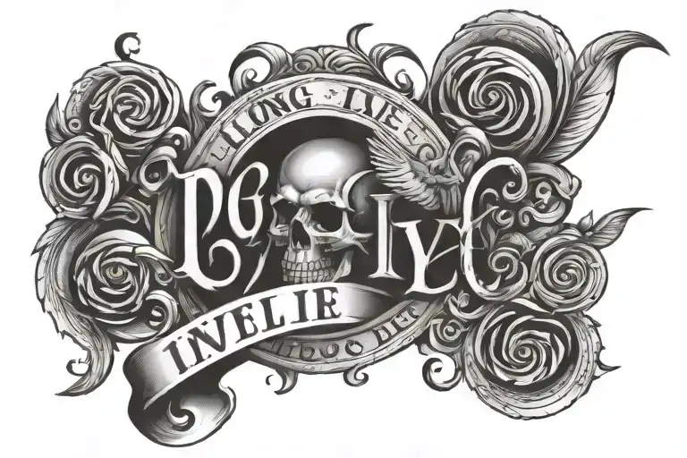 Long live deo and long live tattoo design idea