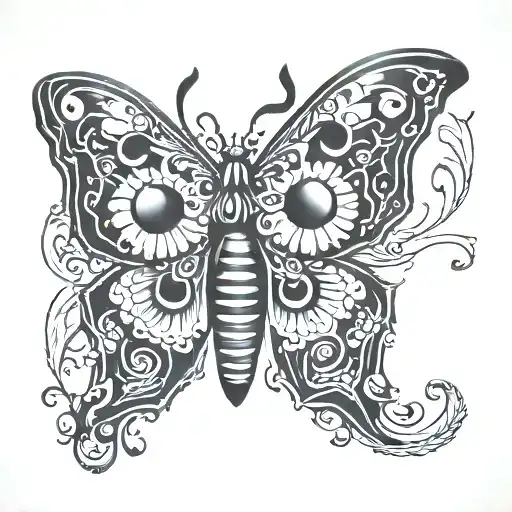 black moth with pierce the veil lyrics written tattoo design idea