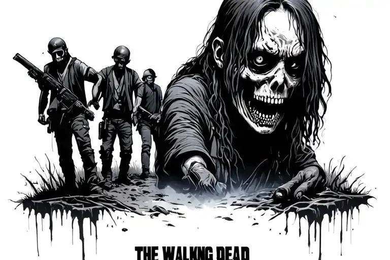 the walking dead game tattoo design idea