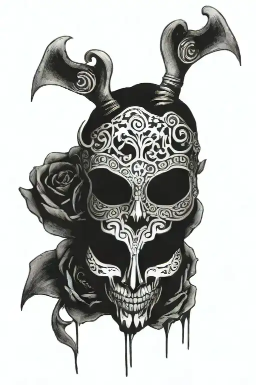 Something similar to Smile now Cry later but without the mask and no wording  tattoo design idea