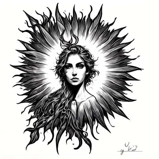 You showed me a power that is strong enough to bring sun to the darkest days tattoo design idea