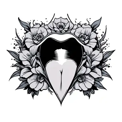 Vagina tattoo design idea