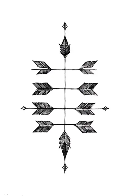 Quiver Of 6 Arrows tattoo design idea