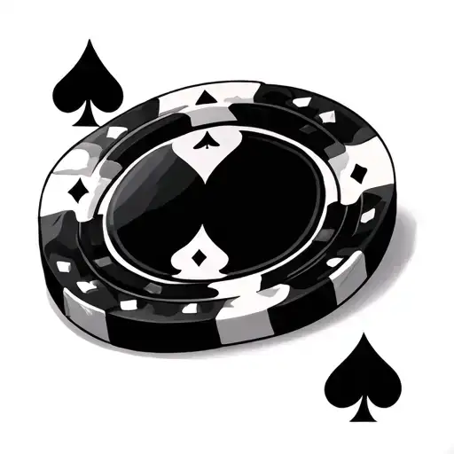 Poker Chip tattoo design idea