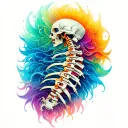 Spinal tattoo design idea