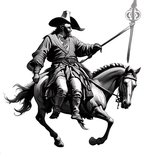 Don Quixote tattoo design idea