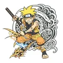 naruto one piece tattoo design idea