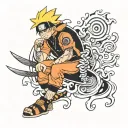 naruto one piece tattoo design idea