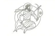 Saint Christopher tattoo design idea