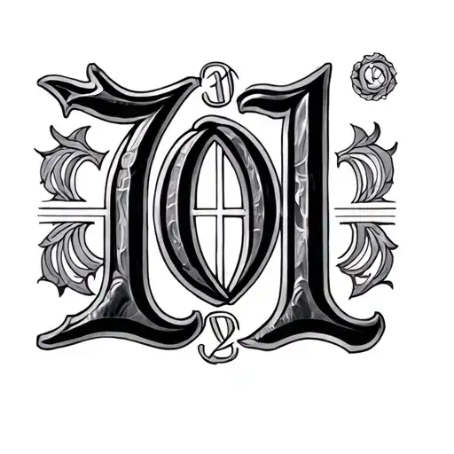 1991 Roman Numerals tattoo design idea