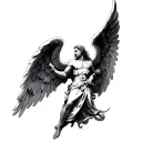 Archangel Raphael tattoo design idea