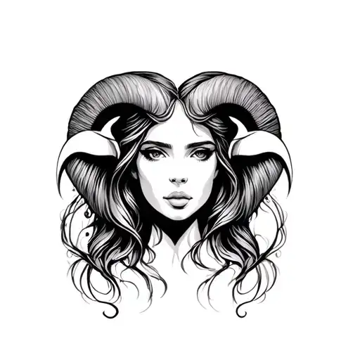 woman aries wife love tattoo design idea