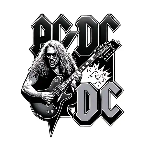 AC/DC tattoo design idea
