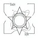You can be the master of your fate, you can be the captain of your soul, but life is coming from you tattoo design idea