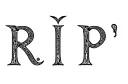 "Rip" tattoo design idea