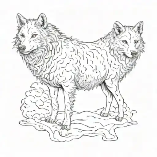 wolf in sheep's clothing tattoo design idea