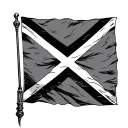 Rebel Flag tattoo design idea