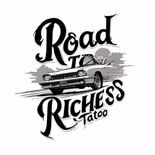 Road To Riches tattoo design idea