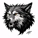Fenrir Wolf tattoo design idea