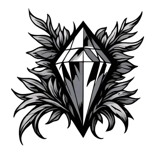 diamond 7 heavenly virtues tattoo design idea