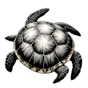3 sea turtle surrounded tattoo design idea