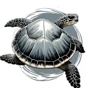 3 sea turtle surrounded tattoo design idea