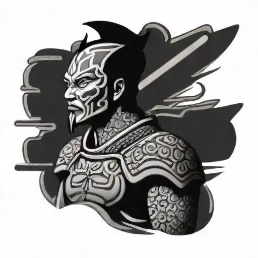 waffle warrior tattoo design idea