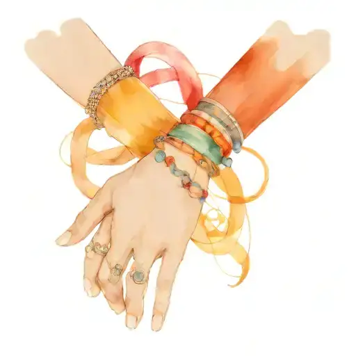 espresso x friendship bracelet tattoo design idea