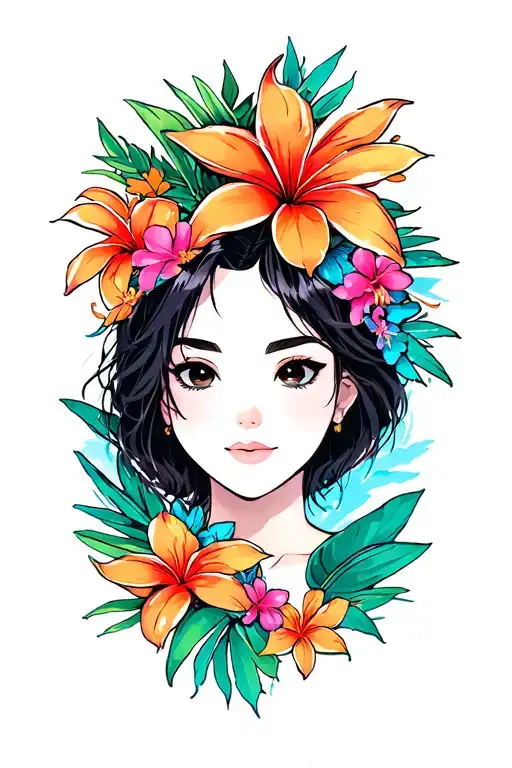 hawaii tattoo design idea