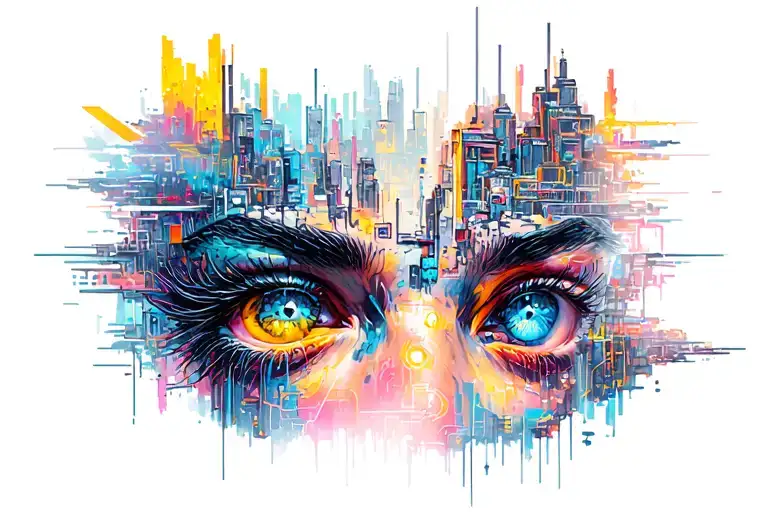 cyberpunk tattoo design idea