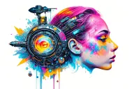 cyberpunk tattoo design idea