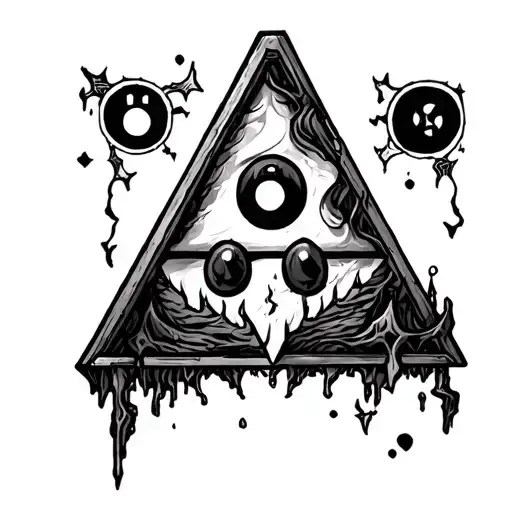 A tatoo of bill cipher gravity falls tattoo design idea