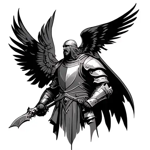 Full Armor Of God tattoo design idea
