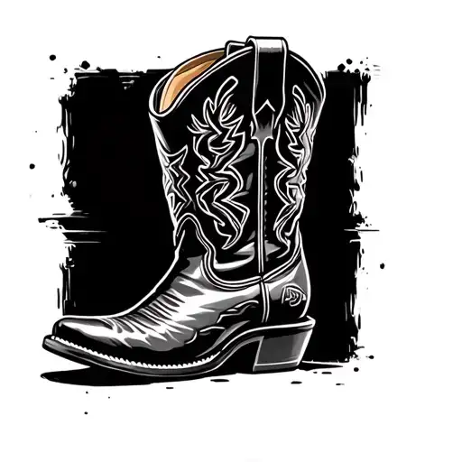 Cowboy Boot tattoo design idea