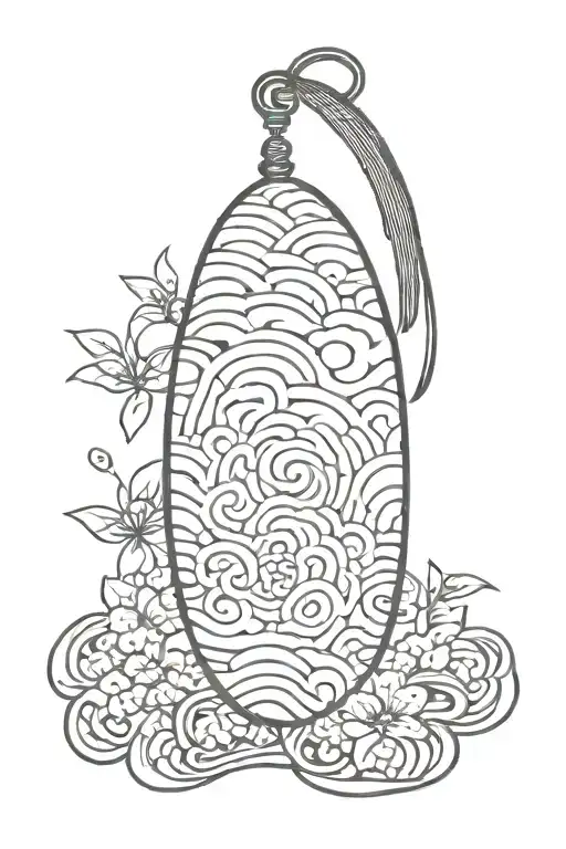japanese omamori ofuda protection tattoo design idea
