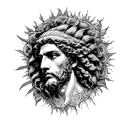 Greek Kairos tattoo design idea