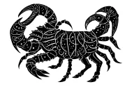 goat scorpio constellation tattoo design idea