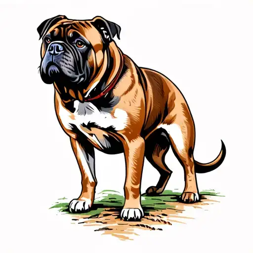 Cane Corso Fulvi tattoo design idea