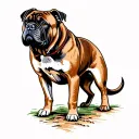Cane Corso Fulvi tattoo design idea