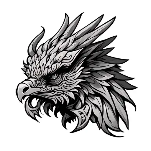 Celtic Griffin tattoo design idea