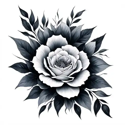 Blurry tattoo design idea