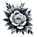 Blurry tattoo design idea