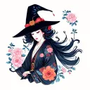 Witchy tattoo design idea