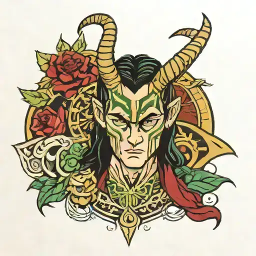 Loki tattoo design idea