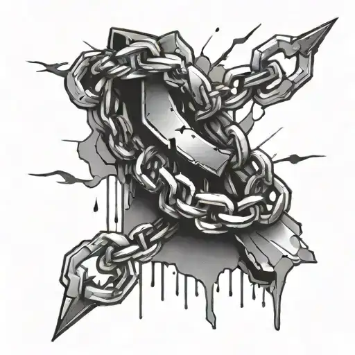 Hey, for a tattoo representing all that hurt, you could consider a broken chain symbolizing the struggles from family, l tattoo design idea
