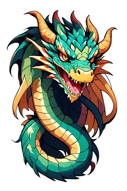 Filler dragon design tattoo design idea