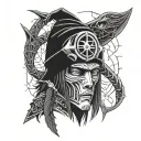 itachi uchiha, only mask, odin crow skull tattoo design idea