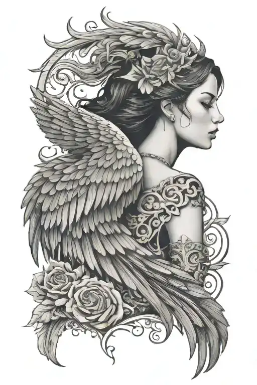 Fantasy/Romance book theme using aspects of the Fourth Wing Series tattoo design idea
