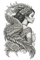 Fantasy/Romance book theme using aspects of the Fourth Wing Series tattoo design idea