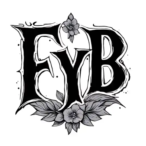 "FYB" "FYB" memorial tattoo for dad tattoo design idea